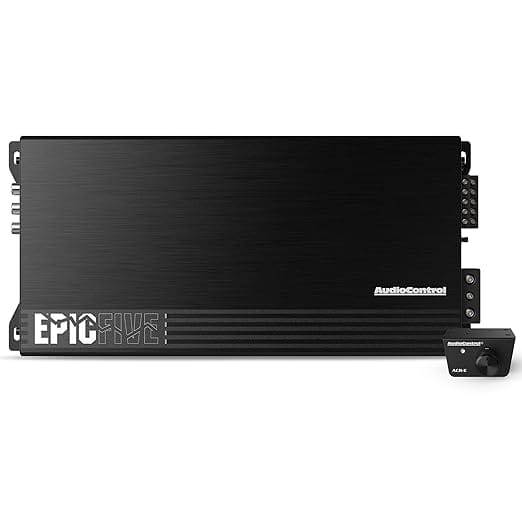 Amplificador AudioControl EPICFIVE de 5 canais para som automotivo e projetos de caixa BOB