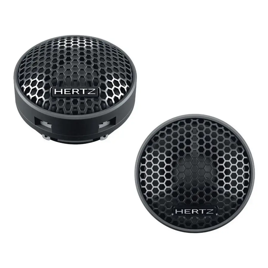 Kit 2 vias Hertz DSK 165.3 com alto falantes coaxiais DCX165.3 para som automotivo premium de alta potência e definição sonora.