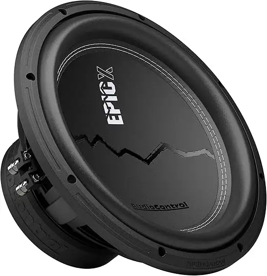 Subwoofer AudioControl EPICX 12 polegadas DVC 500W RMS Dual 4 Ohms para som automotivo profissional