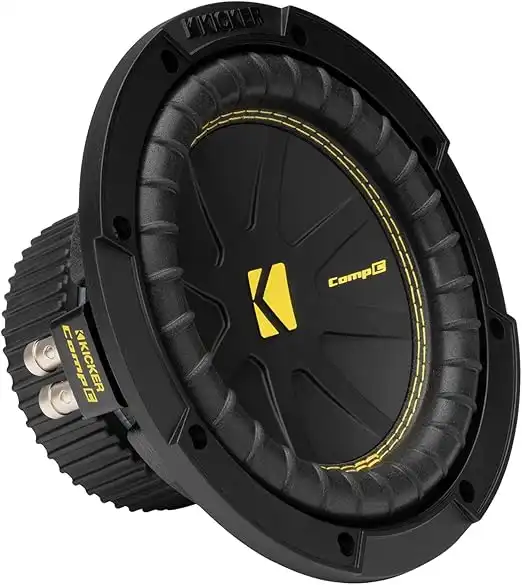Subwoofer Kicker CompC 50CWCD84 8 polegadas dual 4 ohms para som automotivo