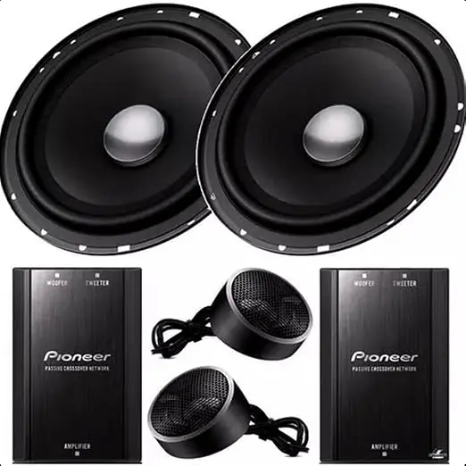 Kit 2 Vias Pioneer TS-C1790BR 6 polegadas para som automotivo
