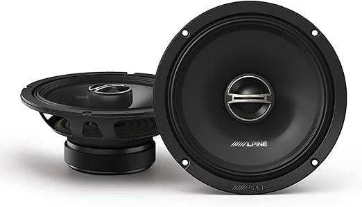 Captura de tela da página de vendas da Amazon mostrando os Alto-falantes Alpine DM-65-G bidirecionais de 16,5 cm.