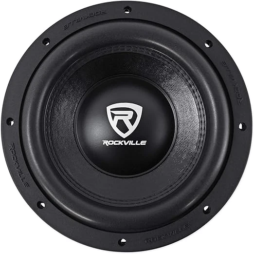 Página de venda do Subwoofer Rockville de áudio automotivo W10K6D2 V2 de 10 polegadas no site da Amazon.